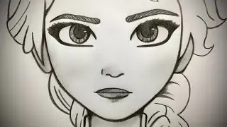 How to draw Elsa #frozen2 #tutorial #cute #pretty #girl #princess
