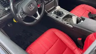 2019 Honda Accord red seat cover install