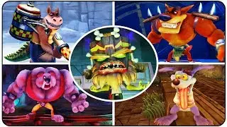 Crash Bandicoot N Sane Trilogy All Bosses (No Damage)