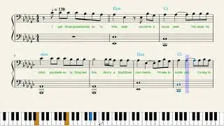 HVME & Travis Scott — Goosebumps (Piano Sheet Music)