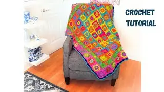 How to Crochet a Flower Granny Square Blanket Tutorial for Adventurous Beginners
