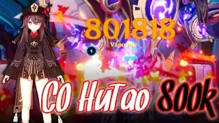 800k HuTao C0 R1 #genshinimpact