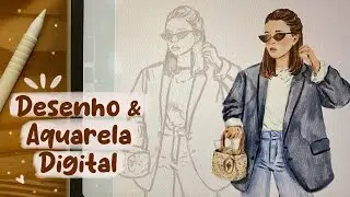 Desenho e Aquarela digital no Procreate
