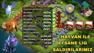 YEŞİL TAŞLARA KİTAPLARA KIYDIK ! 3 HAYVAN VE FARKLI ORDULARLA TH 14 SALDIRILARIMIZ CLASH OF CLANS