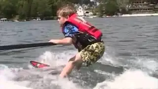 05 Elkhart Lake Max 1st Time Waterskiing