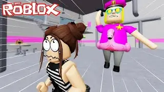 GÖBÜŞLÜ KIZ GARDİYANDAN KAÇIŞ!!😱Roblox Police Girl Prison Run!