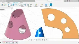 Fusion 360 beginner's Exercise #15 | Sheet metal cone | Fusion 360 Sheet metal Tutorial |