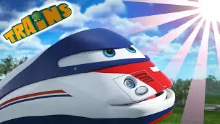 Train cartoon | Super wings | Collection 320