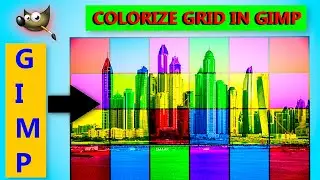 Gimp: how to create colorize grid effect in gimp