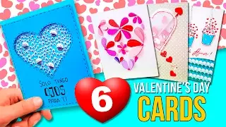 6 Super EASY VALENTINE'S DAY cards 💞  DIY Valentine's Day Gifts 💘
