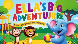 Ella's Epic Adventure/#kidscartoon /#kids story/#education/ #animation/ #cartoon🐘🦁