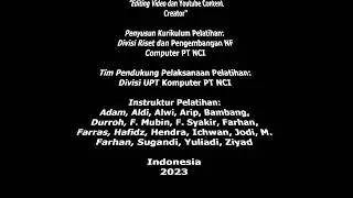 [14] Efek Teks Credit di Akhir Film, Efek Zoom, dan Pembuatan Video Bulat