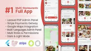 Multi Restaurants Flutter + PHP Laravel Admin Panel | Codecanyon Scripts and Snippets