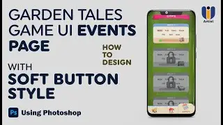 Garden Tale Game UI Events Page | Game UI Design | Game UI Design in Photoshop