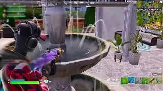 Water Looks Like It's Going up Into the Fountain - Fortnite Battle Royale Glitch