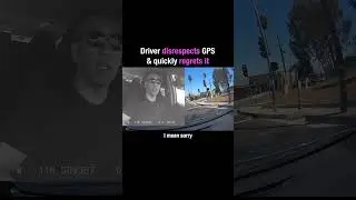 Driver disrespect GPS and regrets it #dashcam #dashcamvideos #roadrage