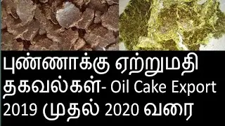 புண்ணாக்கு ஏற்றுமதி தகவல்கள் ||  OilCake Exports Details || RajaExportsInfo