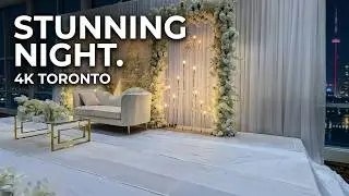 [ 4k ] Wedding party,  Night Wedding party in Toronto, Canada 🇨🇦