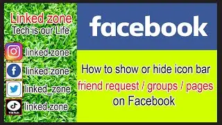 How to show or hide icon for friend request/groups/pages on Facebook App
