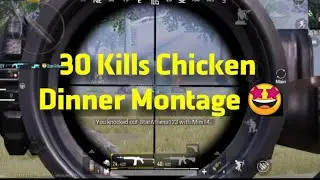 30 Kills Chicken Dinner Montage 🤩 - Season 13 Rank Push  | Pubg Mobile India |