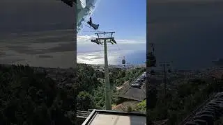 Funchal Cable Car Madeira From Top #christmas #madeira #cablecar #shorts