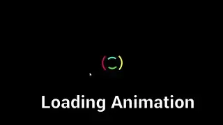 Website loading animation | html css