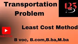 Least Cost Method #transportationproblem# linear Programming problem # operations research