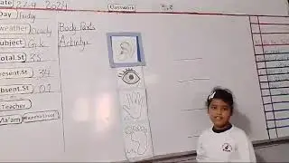 Grade 1 Students Presentation On Body Parts|Five Senses