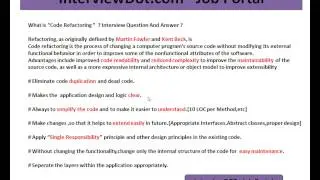 Explain Code Refactoring