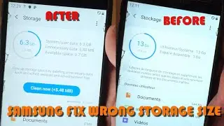 Fix Samsung Storage wrong size | Memory decrease Fix | Not enough space | حل مشكل الذاكرة لسامسونج