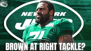 New York Jets Duane Brown Discusses Switching to Right Tackle
