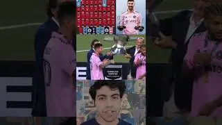 Leo Messi Won league Cup ♥️😍44th trophy world record ⚽#messi #football