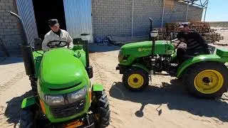 Video review of the purchase of a mini tractor Rustrak 244, delivery to Kamyshovo (Astrakhan region)