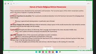 Socio-Religious reform movements-CDS/NDA