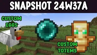 Snapshot 24w37a - Custom Totems & Ender Pearl Loaders - Minecraft 1.21.2