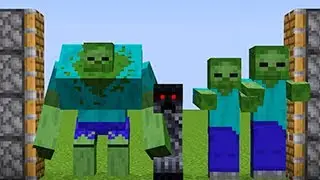 Mutant Zombie + Death Creeper + Gigant Zombie= ??? / minecraft