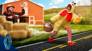 DON'T Let The Chicken Cross The Road Challenge!