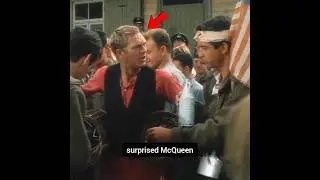 Unplanned Dialogue: Steve McQueen's Authentic Reaction in The Great Escape - 