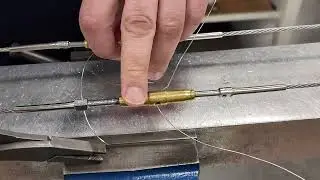 Aircraft cables single wrap turnbuckle safety method.