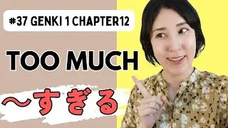 #37 【Grammar】too much : ～すぎる (Genki1 Chapter12)