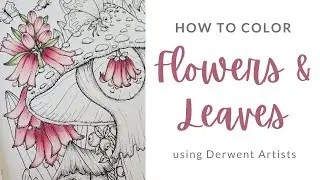 Coloring Flowers and Leaves with Derwent Artists Pencils