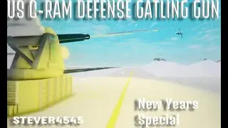 C-RAM Defense Gatling Gun | Roblox Plane Crazy Cinematic Showcase |