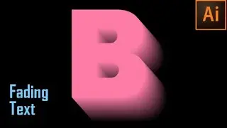 How to create fading text by use blend tool in illustrator . Typography design
