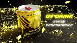 ENERGY DRINK - 3D BLENDER ANIMATION - DV VFX
