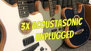 Fender Acoustasonic [unplugged 3x guitar comparison]