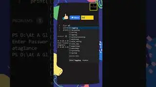 Hide password characters in terminal with this code | At A Glance! | 