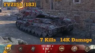 FV215b-183 - 7 Kills, 14K Damage - World of Tanks