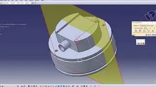 Section cut (view) in CATIA (Solid cut, volume 3d cut)