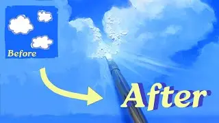 How to paint REALISTIC clouds (for acrylic or oil paint)