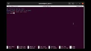 Create a Bash script to read user input.